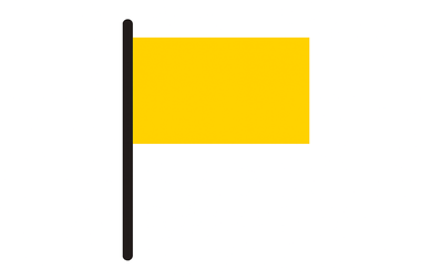 drapeau de baignade jaune