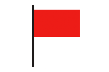 drapeau de baignade rouge